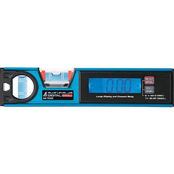 75320 242-9046 シンワ測定(株) シンワ ブルーレベル Jr. 2 デジタル220mm 防塵防水