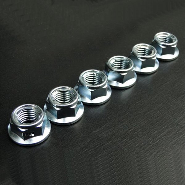 7534 ビーアールシー BRC リアスプロケット取付ナット 6個 77年-79年 GS400全機種 ユニクロメッキ