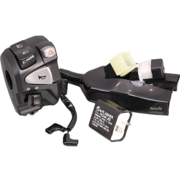 756-1444100 キタコ ハザード付Lハンドルスイッチ ASSY グロム FNo.JC61-1300001～/JC75 全車種