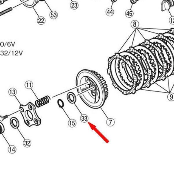75700 デイトナ ワッシャー クラッチキット補修品(75322 75321 74443) モンキー ゴリラ