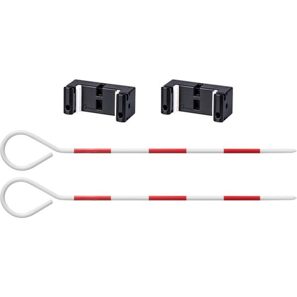 76095 557-4581 シンワ測定(株) シンワ 標尺スタンド クロス・指示機能 スタンド2個・ピンポール2本付