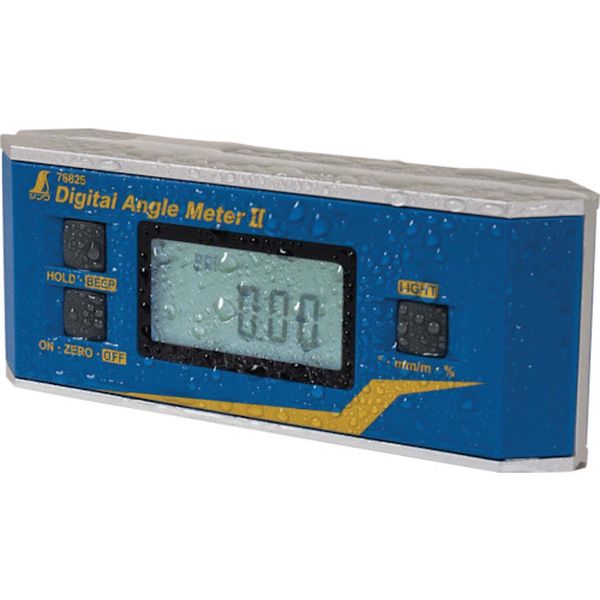 76825 756-9262 シンワ測定(株) シンワ デジタルアングルメーター2防塵防水