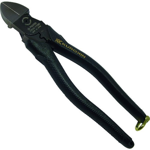 7700N175BG 195-0093 フジ矢(株) フジ矢 電工名人偏芯薄刃ニッパ(黒金)