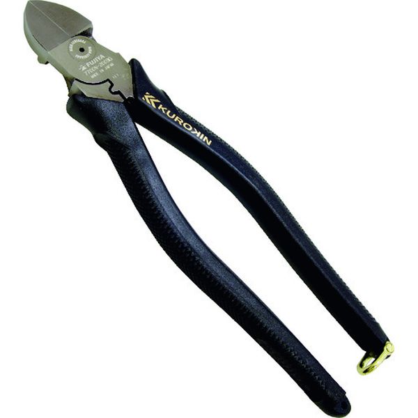 7700N200BG 195-0094 フジ矢(株) フジ矢 電工名人偏芯薄刃ニッパ(黒金)
