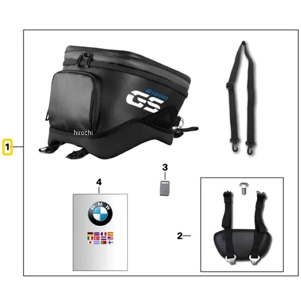 77458559153 BMW純正 タンク バッグ 小