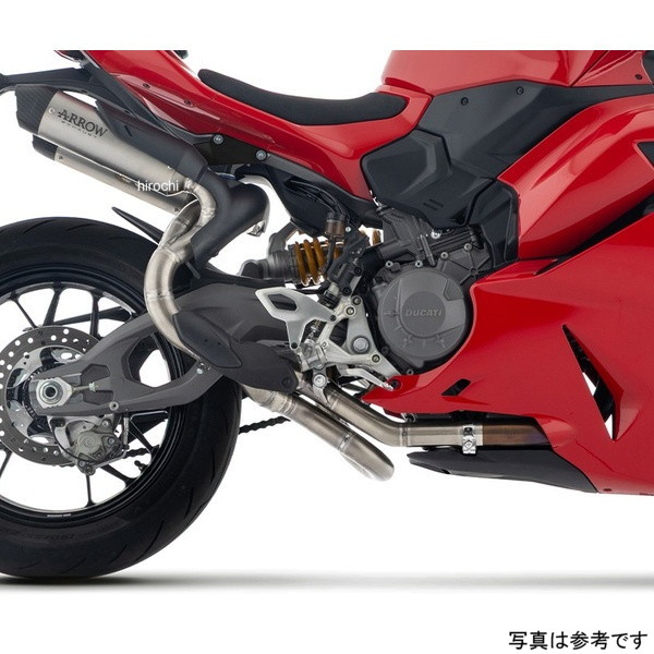 77504PR-71808MI アロー ARROW ダブルスリップオン+リンクパイプ Round-Sil チタン DUCATI PanigaleV2/S 25-25
