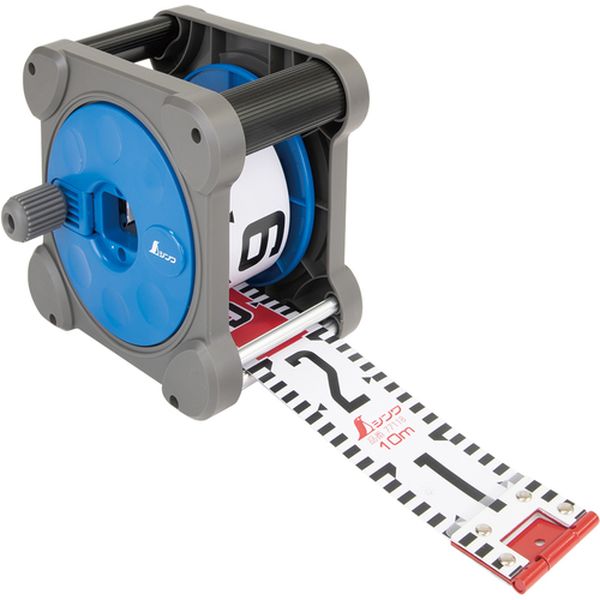 77737 713-1997 シンワ測定(株) シンワ ロッドテープ 10m 巾60mm キューブ型リールセット JIS