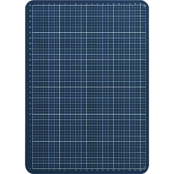 7804NY 219-7857 (株)キングジム キングジム 小さくたためるワイドカッタ-マット ネイビー