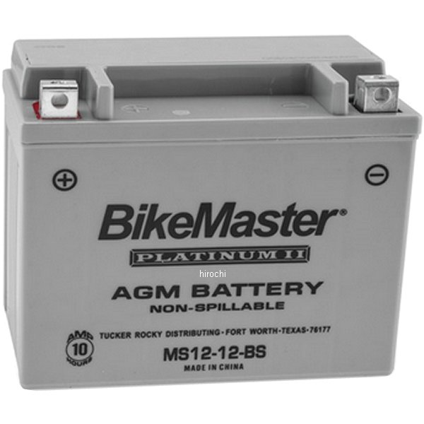 780708 バイクマスター BikeMaster AGM バッテリー YTX12-BS互換