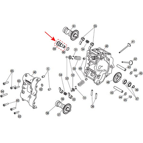 78961 デイトナ フィンガーフォロアー DOHC 補修部品 カムギアアイドルシャフト