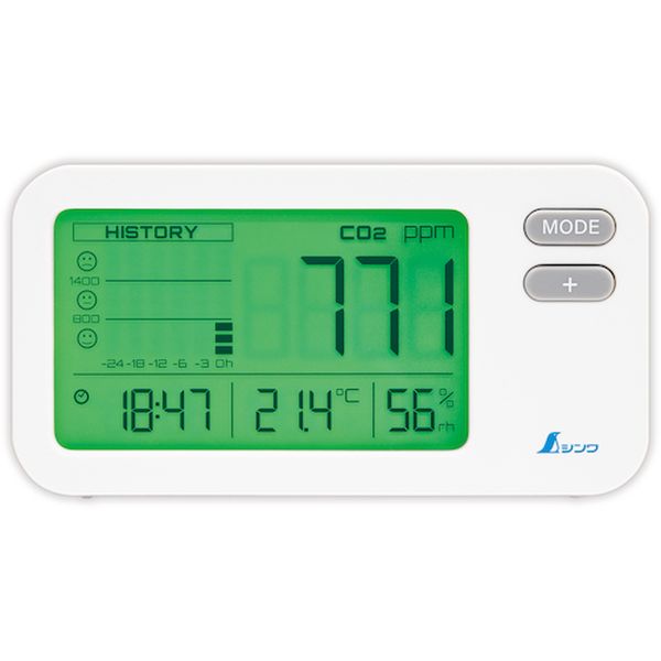 78977 557-4566 シンワ測定(株) シンワ デジタル二酸化炭素濃度計 光学式 補正機能付