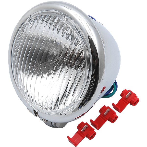 800-0500710 キタコ ヘッドライトAS 4.5/ 12V 02年-03年 バイト メッキ
