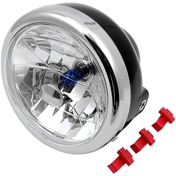 800-0601000 キタコ マルチリフレクター ヘッドライトASSY Φ130/ブラック