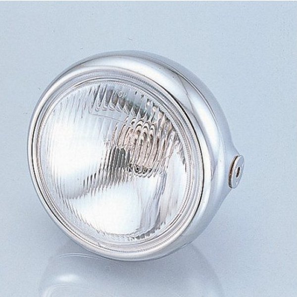 800-0800100 キタコ ヘッドライトASSY(メッキ)H-4 130mm