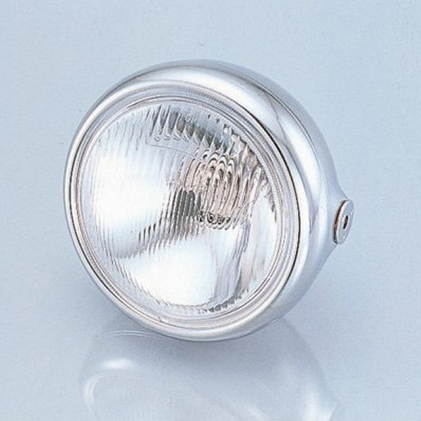 800-0800110 キタコ ヘッドライトASSY(メッキ)H-4 130mm