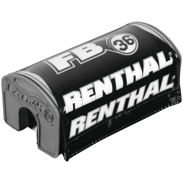 P341 レンサル RENTHAL ファットバー36 ハンドルバーパッド 黒/シルバー/白