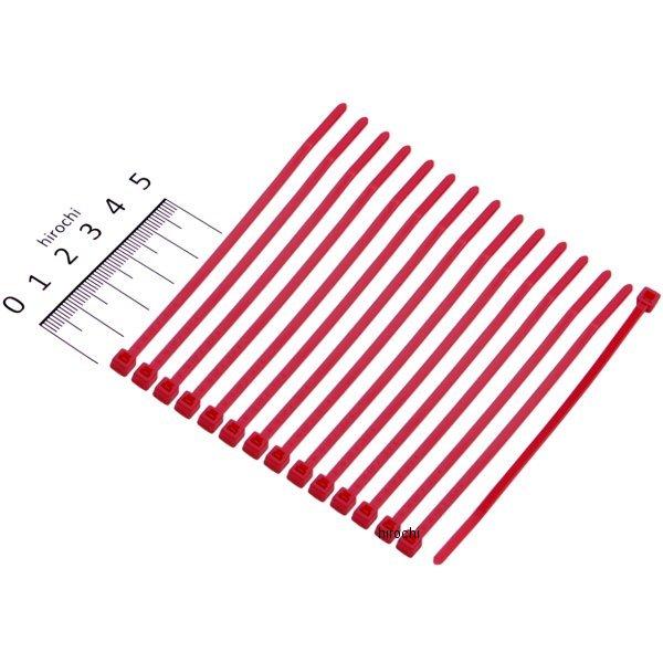 800202 ポッシュ POSH インシュロックタイ S100mm 15本入りセット 赤