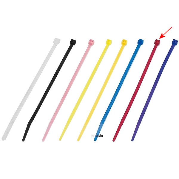 800212 ポッシュ POSH インシュロックタイ M152mm 15本入りセット 赤