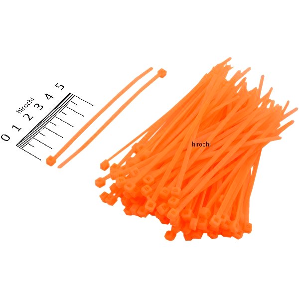 800245 ポッシュ POSH インシュロックタイ S100mm お徳用100本入りセット ホットオレンジ
