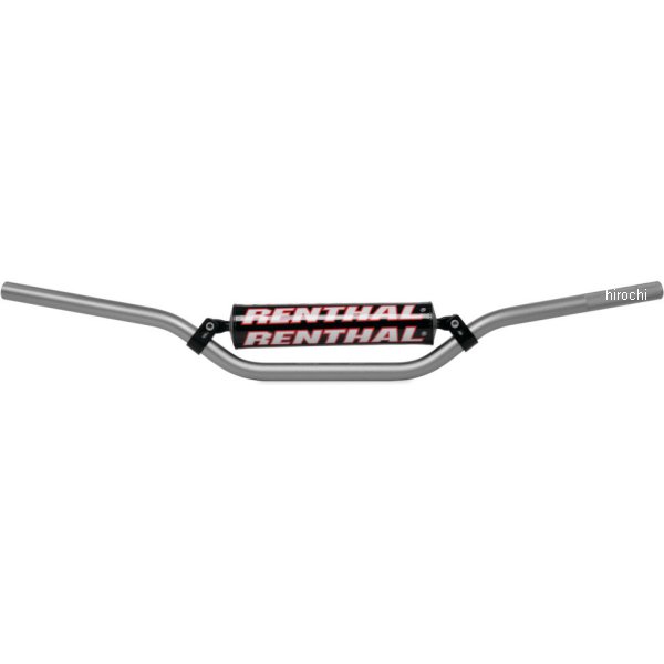 784-03-SI-03-219 レンサル RENTHAL ハンドルバー 7/8インチ(22mm) RCミニ 96年-14年 ホンダ、ヤマハ、スズキ シルバー