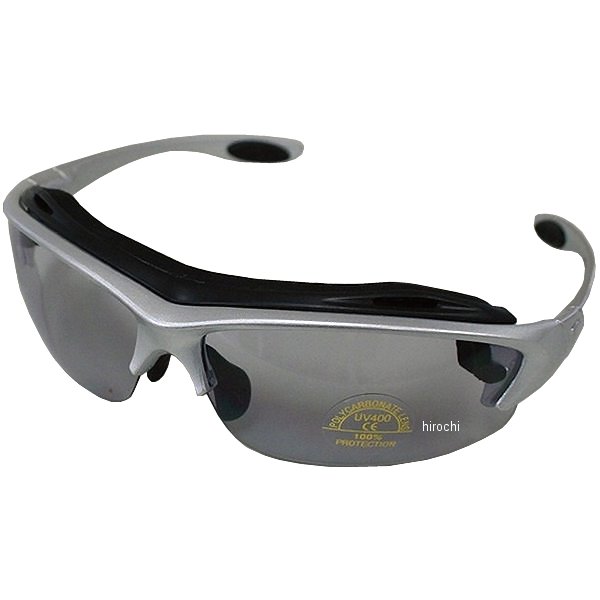 800720-S1 ポッシュ POSH ライディンググラス SA1229 着脱式フェイスパッド付き シルバーフレーム