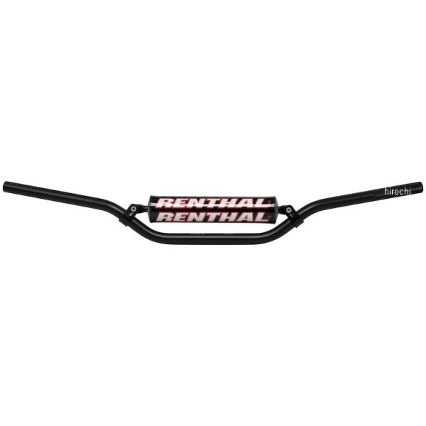966-05-BK-01-185 レンサル RENTHAL ハンドルバー 7/8インチ(22mm) リード/ウィンダム 97年-04年 WR250F、YZ250、YZ125 黒