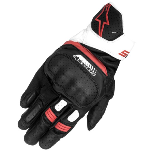 8021506614845 アルパインスターズ レザーグローブ SP-5 黒/白/赤 Mサイズ