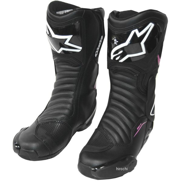 8021506618430 アルパインスターズ ロードレーシングブーツ STELLA SMX-6 黒/フクシャ/白 レディース 40サイズ (25.5cm)