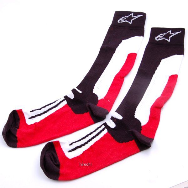 3431-0157 アルパインスターズ ソックス ロードレース 夏用 黒/赤/白 S/Mサイズ