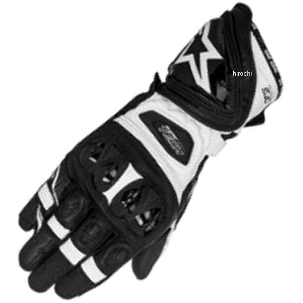 3556017 アルパインスターズ グローブ SUPERTECH 黒/白 Sサイズ