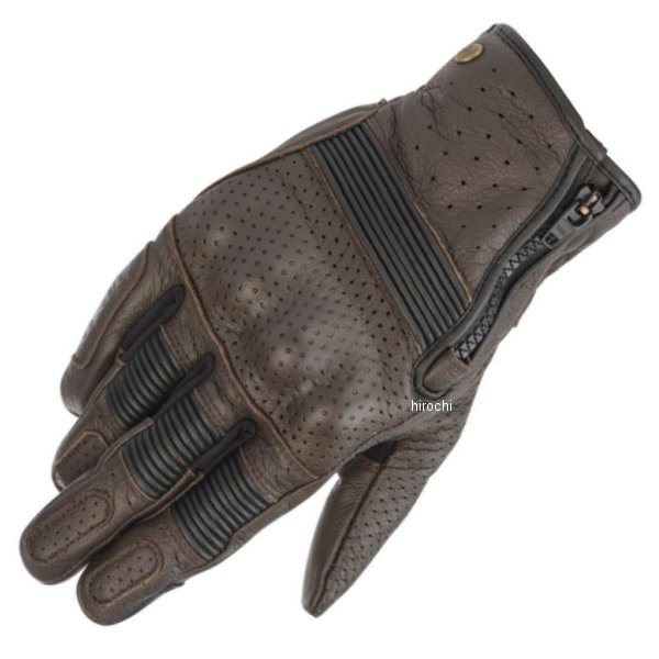 3508320 アルパインスターズ RAYBURN V2 レザーグローブ 810 タバコブラウン Sサイズ
