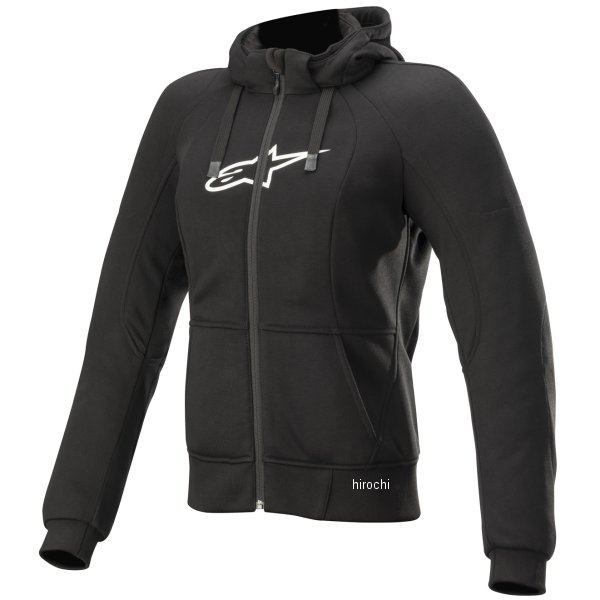 4210920 アルパインスターズ 秋冬モデル ジャケット STELLA CHROME SPORT HOODIE 黒 レディース Mサイズ
