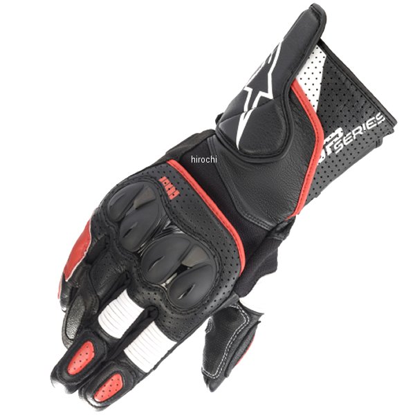 8059175285363 アルパインスターズ レザーグローブ SP-2 v3 黒/白/赤 Sサイズ