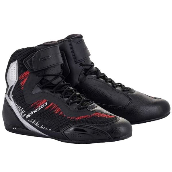 2510319 アルパインスターズ FASTER 3 RIDEKNIT シューズ 黒/シルバー/ブライトレッド 8.5サイズ