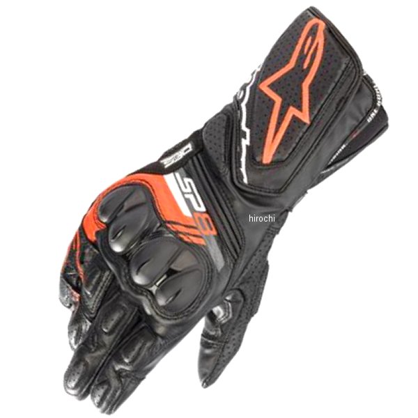8059175359637 アルパインスターズ レザーグローブ SP-8 v3 黒/レッドフロー 2XLサイズ