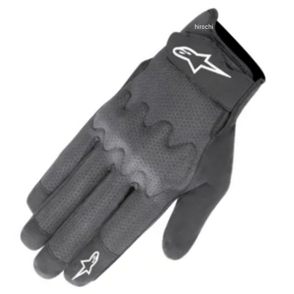3569723 アルパインスターズ グローブ STATED AIR 黒/シルバー Lサイズ