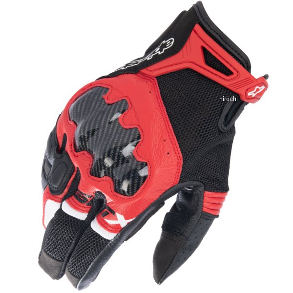 3567222 アルパインスターズ 春夏モデル SMX-R グローブ ASIA 黒/ブライトレッド/白 XLサイズ