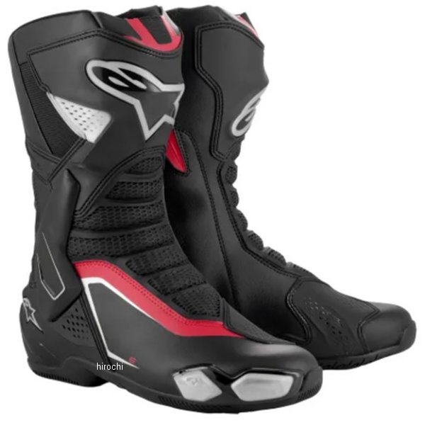 8059347396309 アルパインスターズ SMX-6 v3 ブーツ 199 ブラック/シルバー/レッド サイズ:42(26.5cm)