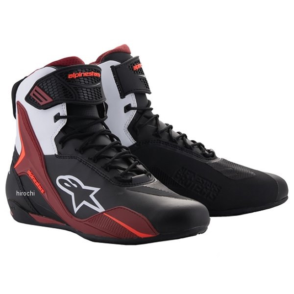 2510425 アルパインスターズ 春夏モデル シューズ FASTER-4 SHOES 黒/白/ダークレッド 9サイズ
