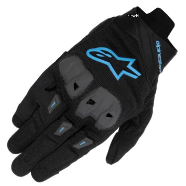 3570125 アルパインスターズ 春夏モデル グローブ SP X 1 GLOVE 1497 黒/ブライトブルー Mサイズ