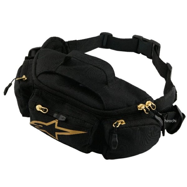 8059347569192 アルパインスターズ 2025年秋冬モデル KANGA-2 ウエストバッグ 185 ブラック GOLD O/Sサイズ