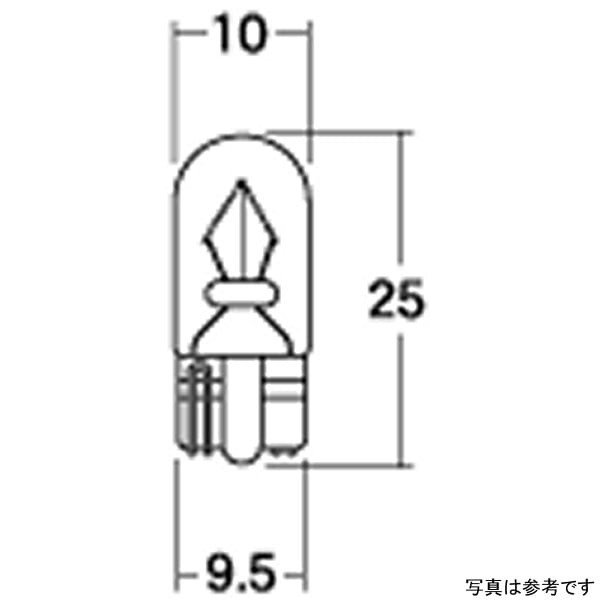 806-0000008 キタコ ウェッジバルブ T10-12V3.4・C モンキーR