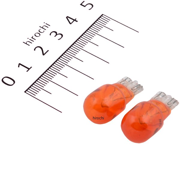 806-0200100 キタコ ウインカー用ウェッジ球 ウェッジバルブ T13 アンバー 12V10W 2個入り