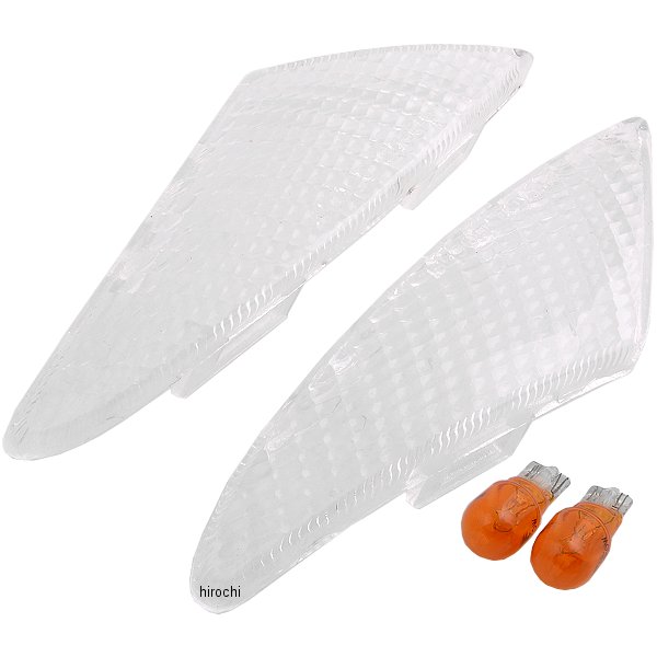 807-0065000 キタコ クリアーウインカーレンズセット (フロント)