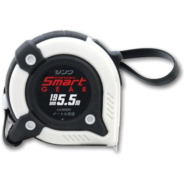 80880 756-9769 シンワ測定(株) シンワ コンベックス スマートギア 幅19mm 長さ5.5m