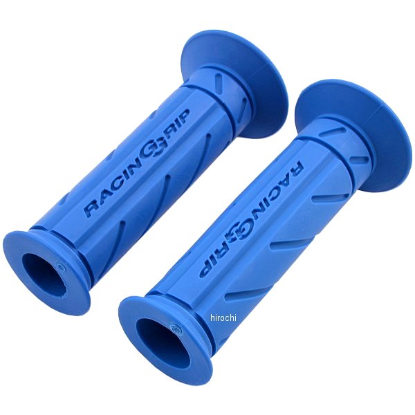 811352 ポッシュ POSH レーシンググリップ 貫通タイプ φ22.2mm用 左右セット 青