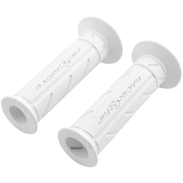 811355 ポッシュ POSH レーシンググリップ 貫通タイプ φ22.2mm用 左右セット 白