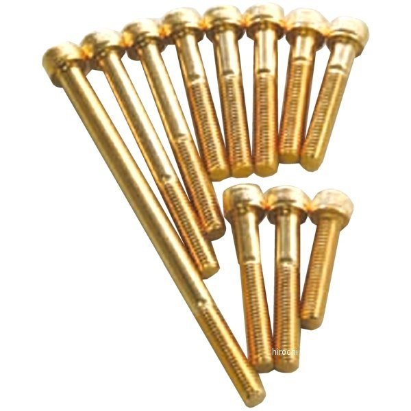 811640-028 ポッシュ POSH ステンレスキャップボルト 24Kメッキ M6X28 2本入り