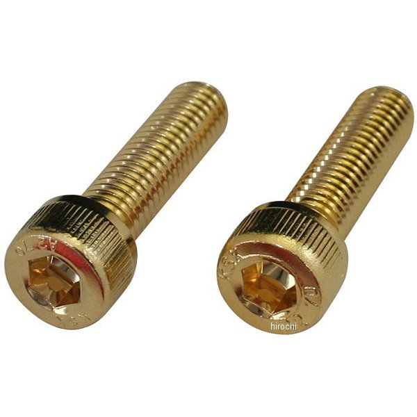 811650-020 ポッシュ POSH ステンレスキャップボルト 24Kメッキ M8X20 2本入り