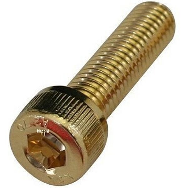 811650-045 ポッシュ POSH ステンレスキャップボルト 24Kメッキ M8X45 1本入り